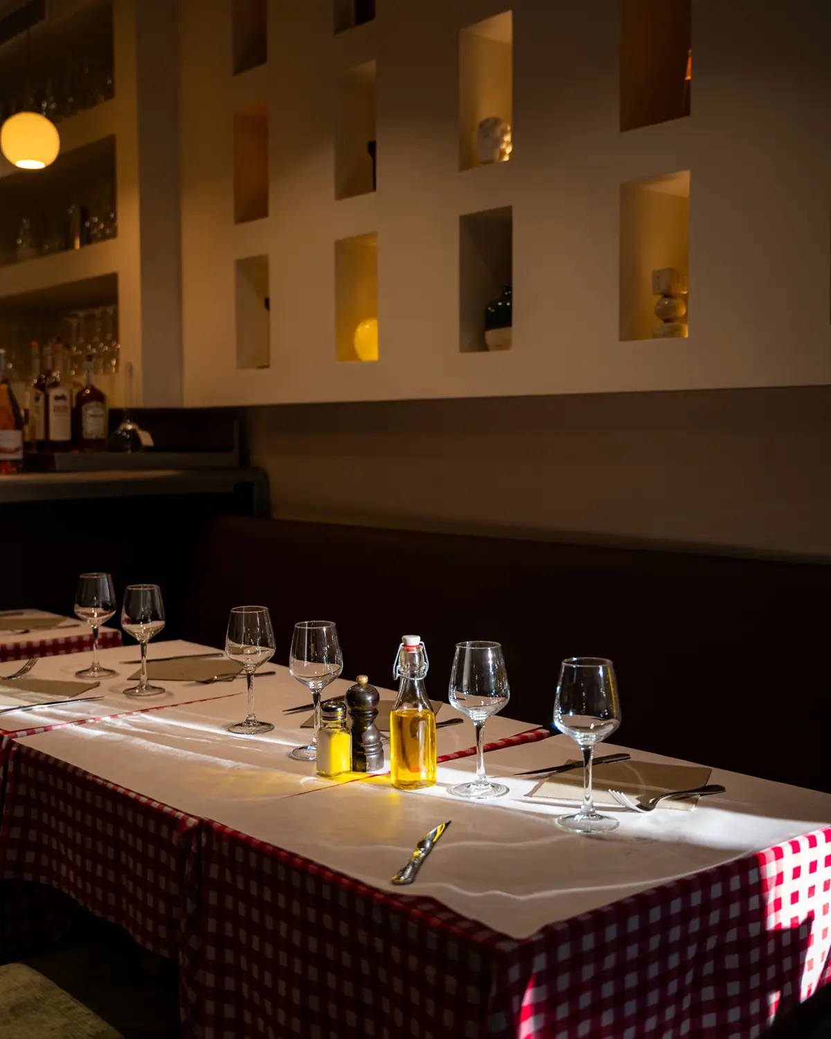 La salle intérieure de La Cantina